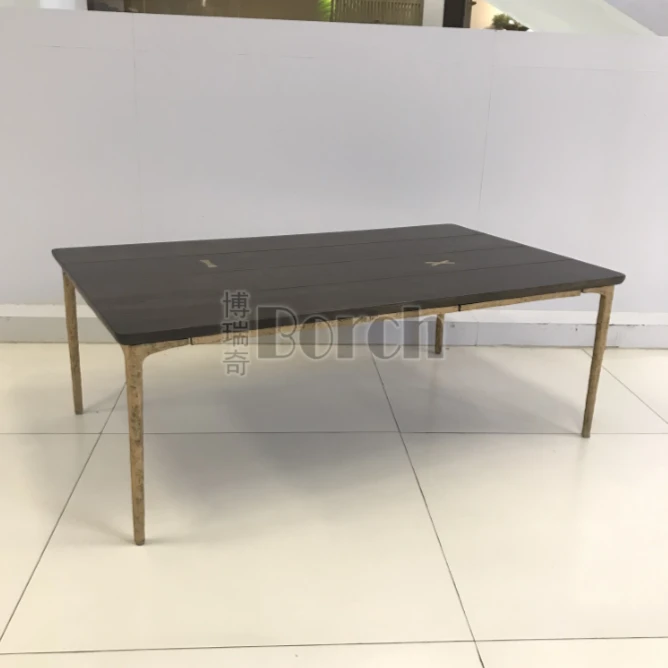 BORCH/博瑞奇北欧橡木锻打腿高档茶几现代简约家用实木桌子-06761