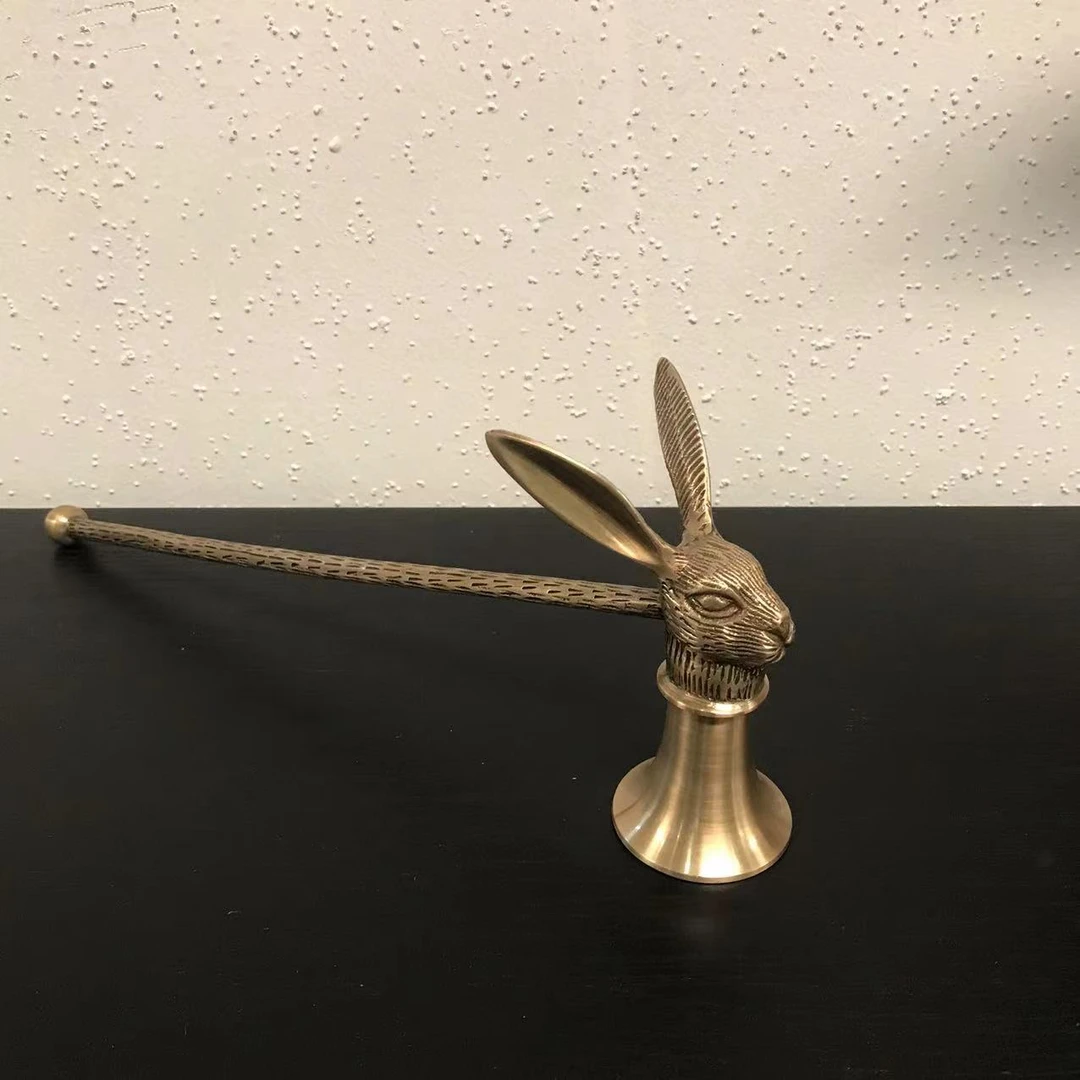BORCH/博瑞奇黄铜兔子灭烛器桌面装饰摆件（08661）