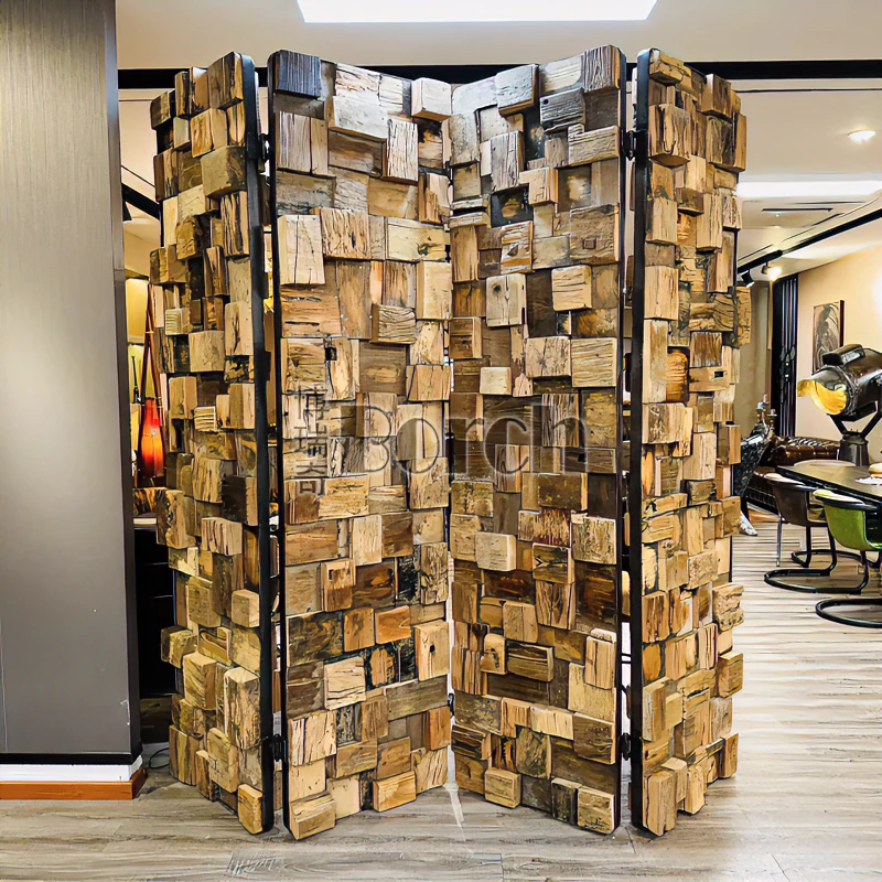 BORCH/博瑞奇中式实木客厅隔断落地玄关屏风（05888）（JYZ-GYZ-021）