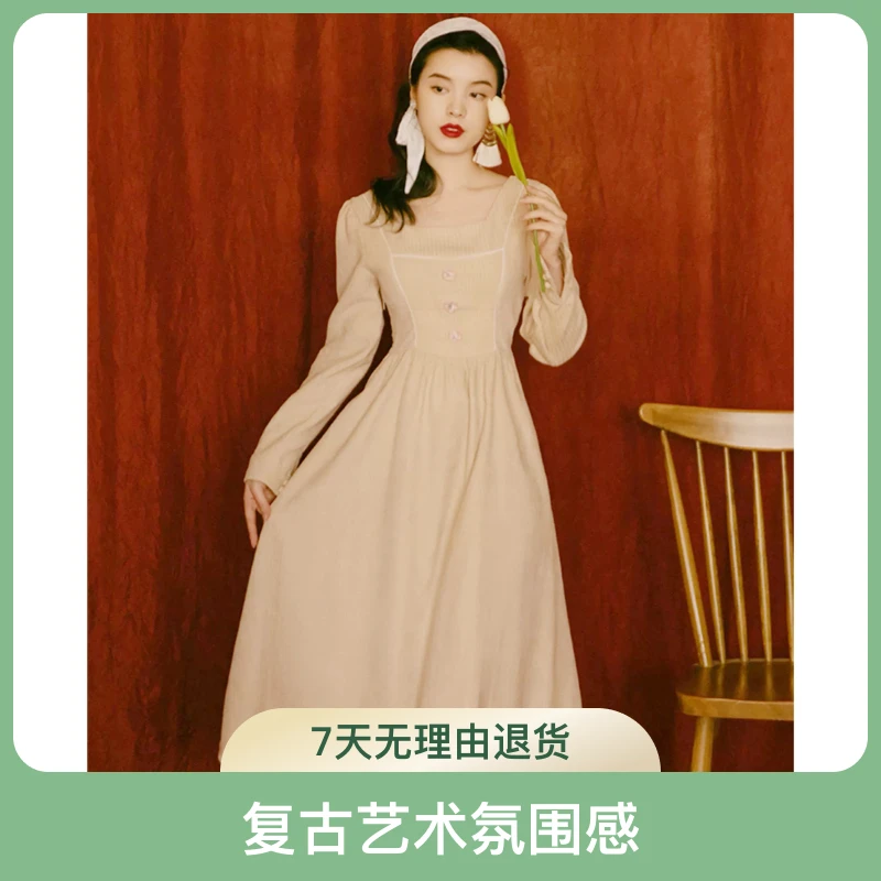 38  复古艺术氛围感连衣裙（H22）