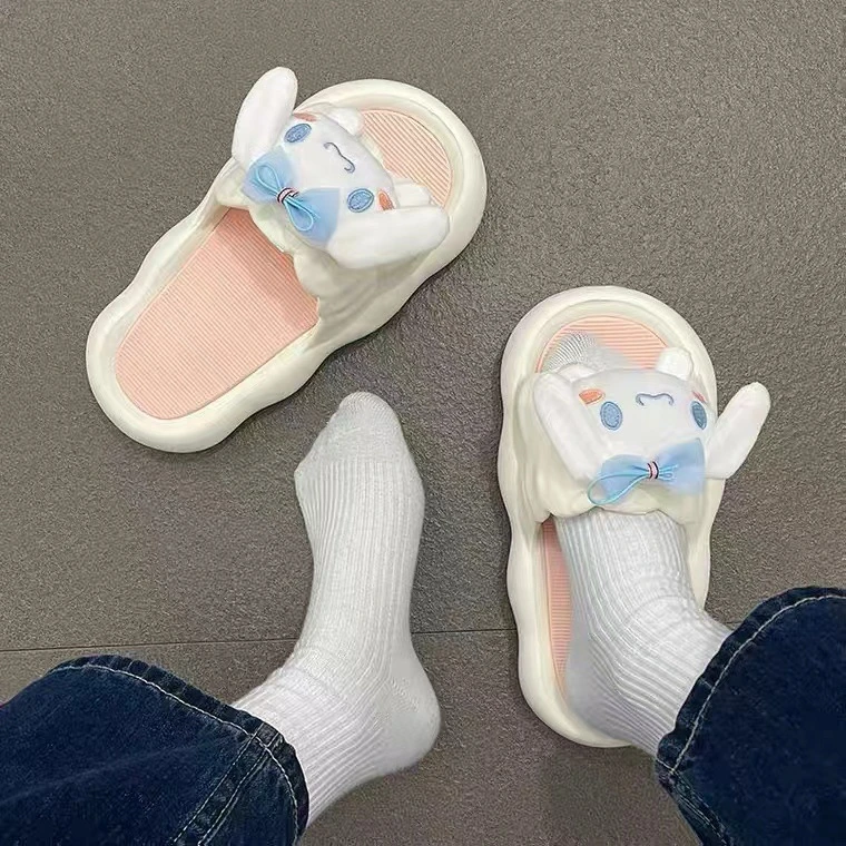 玉桂狗女士拖鞋家用室内防滑厚底网红踩屎感居家凉拖鞋女夏外穿