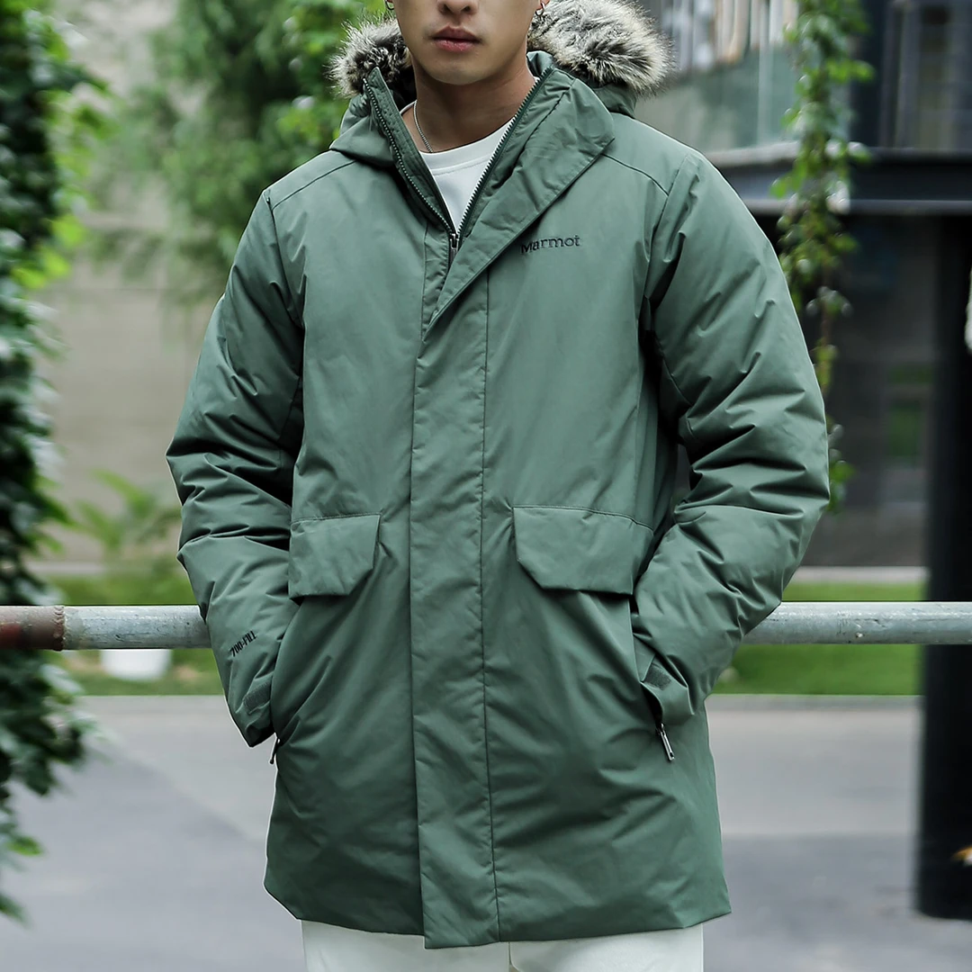 MARMOT/马魔山土拨鼠秋冬男款户外时尚保暖700蓬鹅绒厚重羽绒服