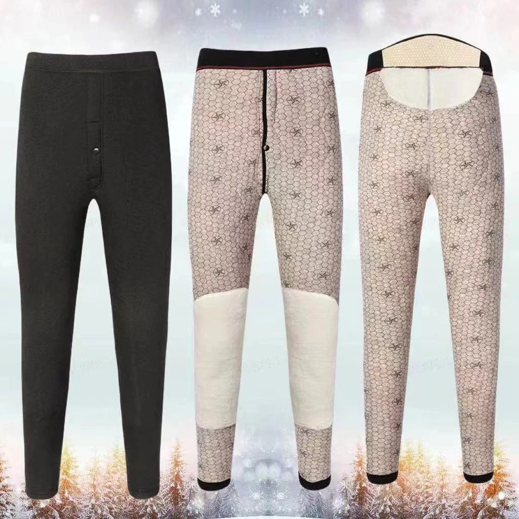 A33冬季新款保暖加厚高腰大码防寒棉裤保暖裤男