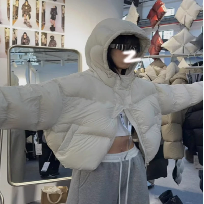 韩版宽松连帽加厚短款棉服外套女秋冬新款休闲百搭长袖面包服上衣