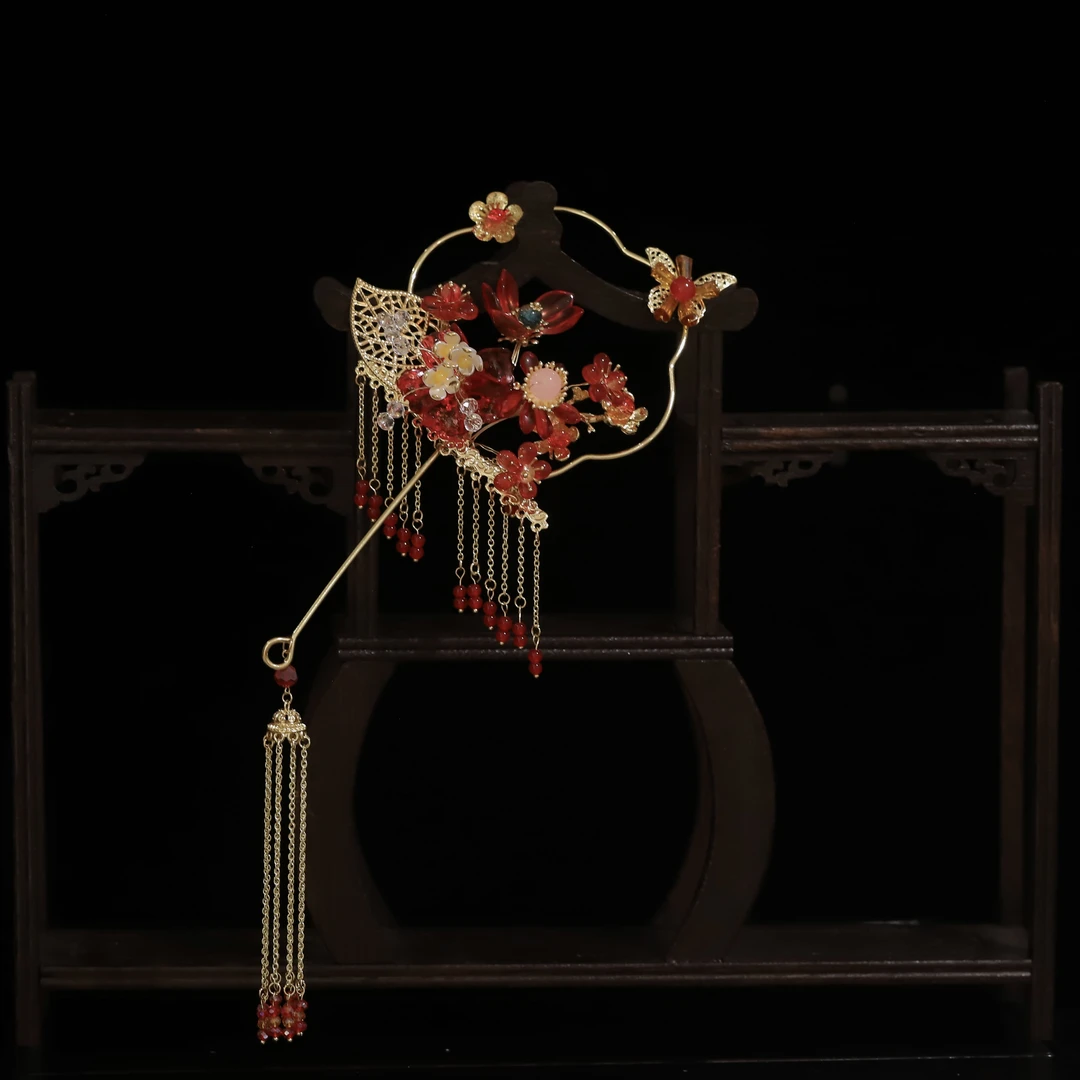 非金属婚庆饰品 手工团扇精美百搭T5