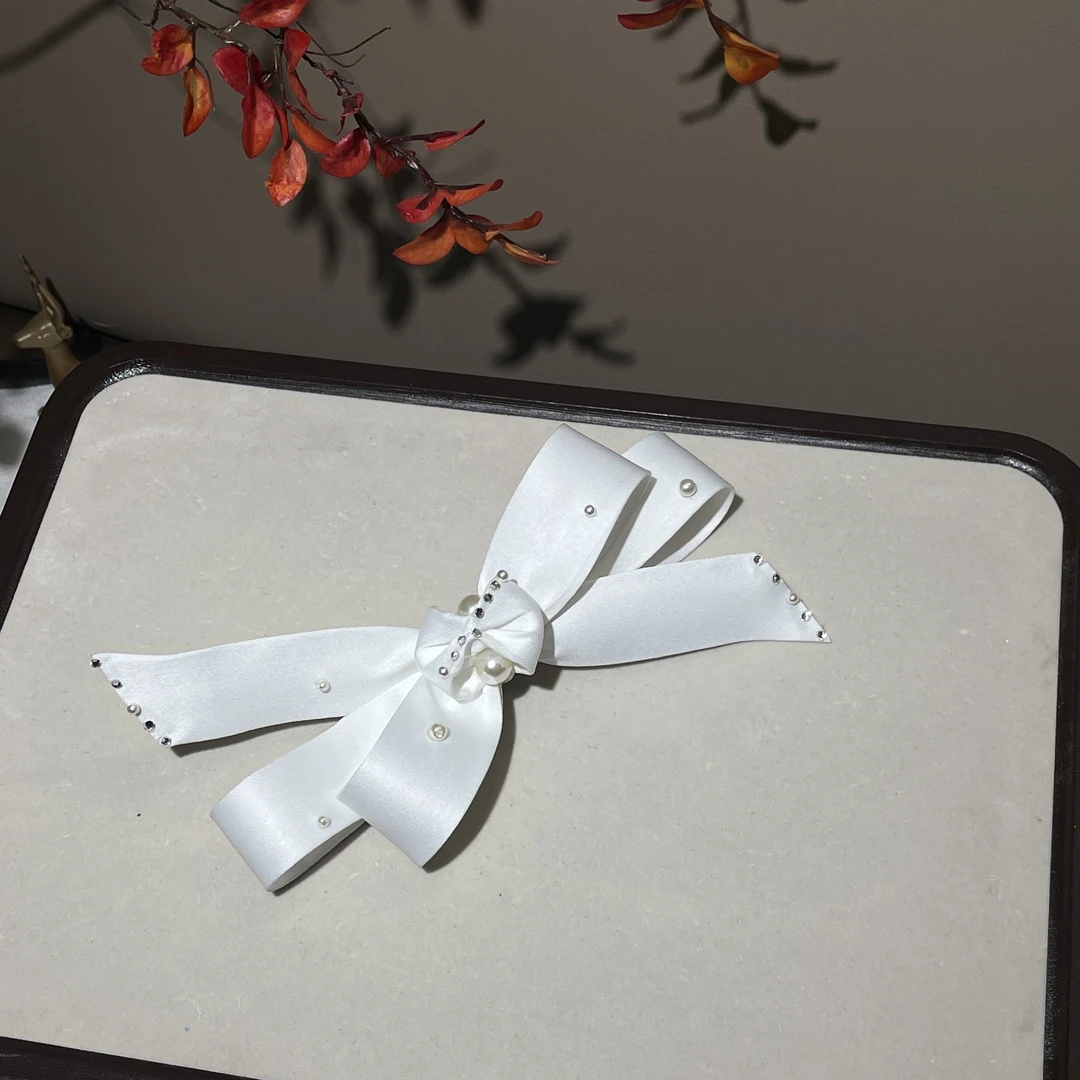 非金属婚庆饰品 精美白色蝴蝶结753