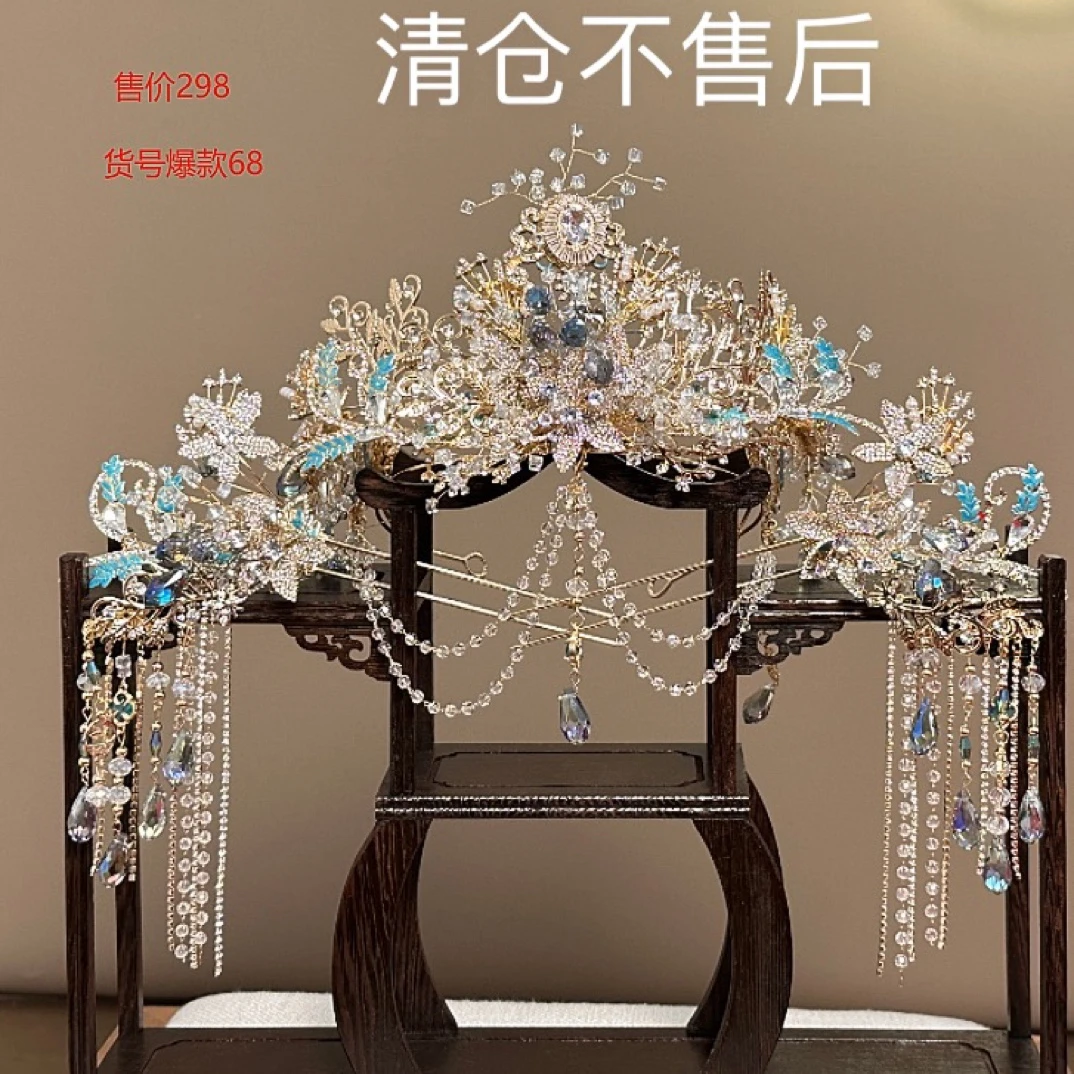 合金婚庆饰品 超闪结婚饰品重工新中式百搭古风饰品爆款68〈NO退〉