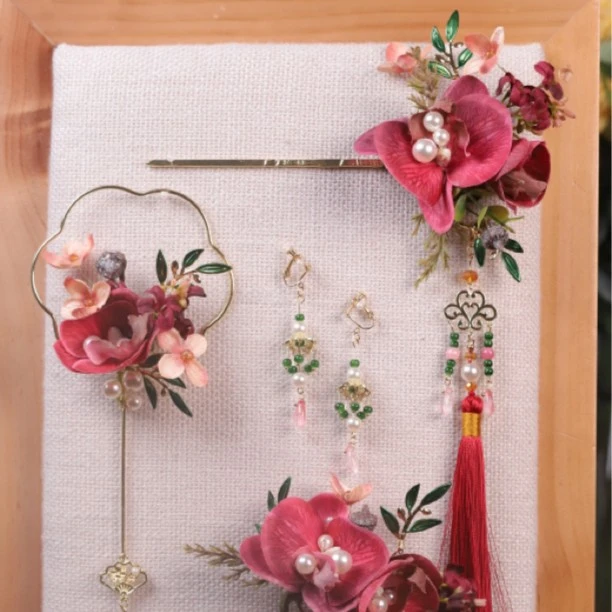 新中式晨袍秀禾服百搭精美减龄古风新娘饰品爆款151
