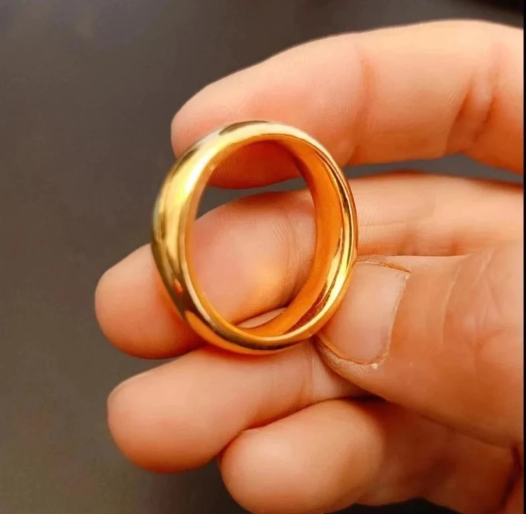 足银戒指 光面素圈闭口戒指男女同款时尚经典百搭