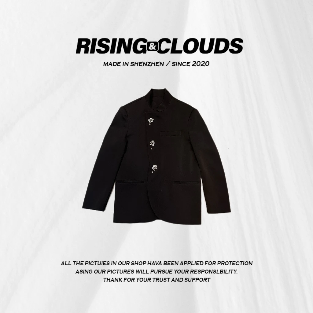 RISING&CLOUDS【小云姐】深圳南油冬季“显瘦钉珠气质西服”100229