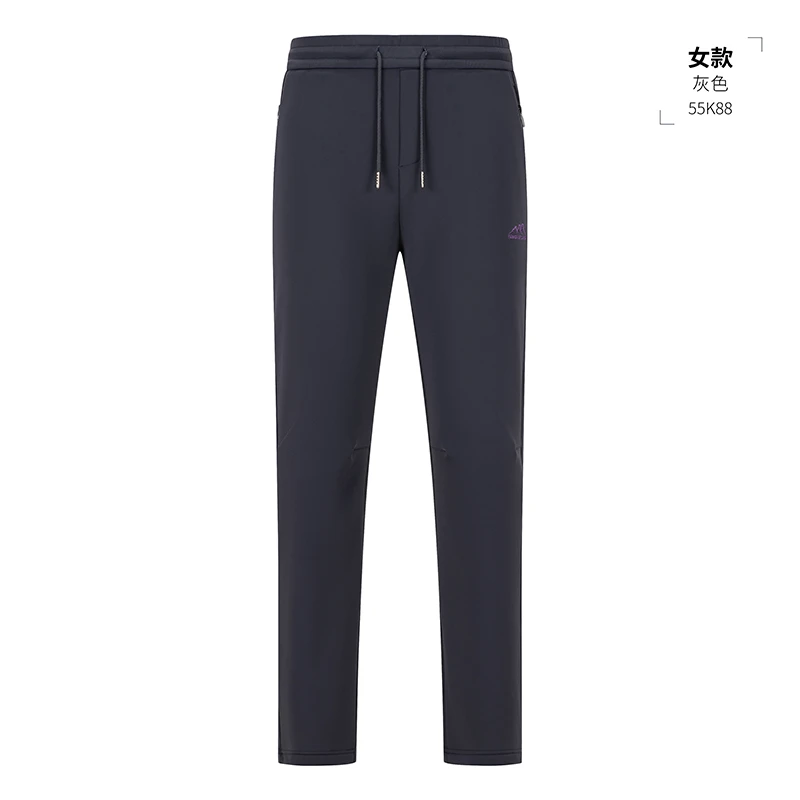 风雪狼户外休闲裤女款高弹灰色透气徒步弹力秋冬保暖户外运动