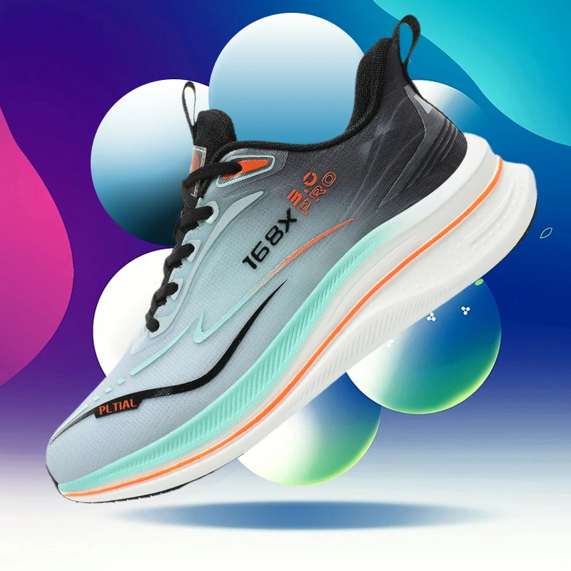 夏季透气男鞋中考体育跑步鞋男运动减震超轻碳板网面官方正版男鞋