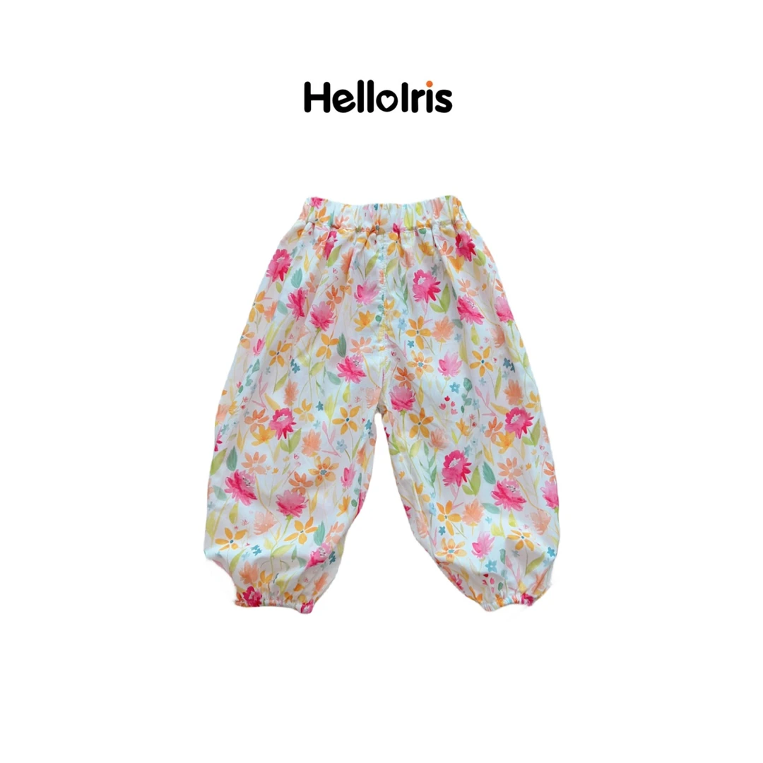 夏儿童棉布防蚊裤女童宽松薄款夏款透气长裤Y-81067