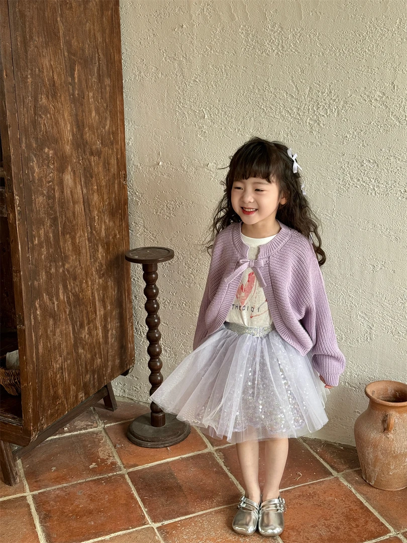 2024春秋女童三件套可爱洋气N-A32379长袖儿童韩版拼接女宝