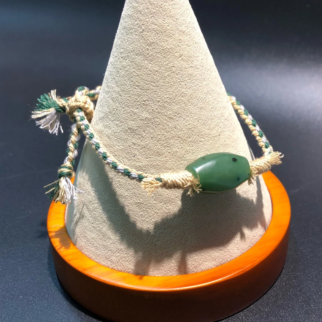 非金属锦纶手链 手串绿色编织单圈手工手绳时尚