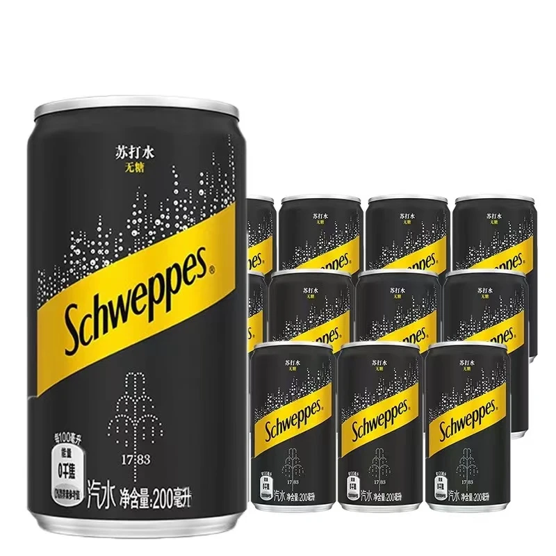 可口可乐怡泉苏打水经典无糖气泡水饮料苏打水200ml