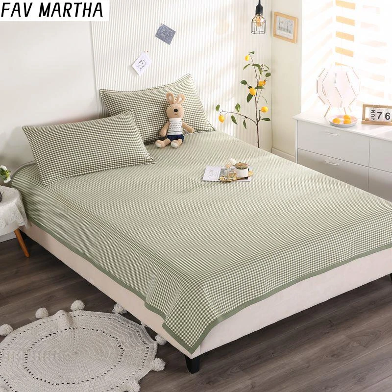 竹纤维三件套折叠冰丝软凉席日式水洗婴儿童1.5米1.8m单双人床单