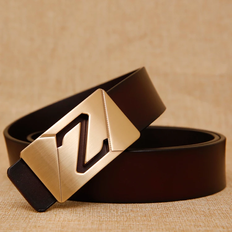 牛仔裤装饰宽腰带女士真皮平滑扣黑色简约时尚百搭纯牛皮女款皮带