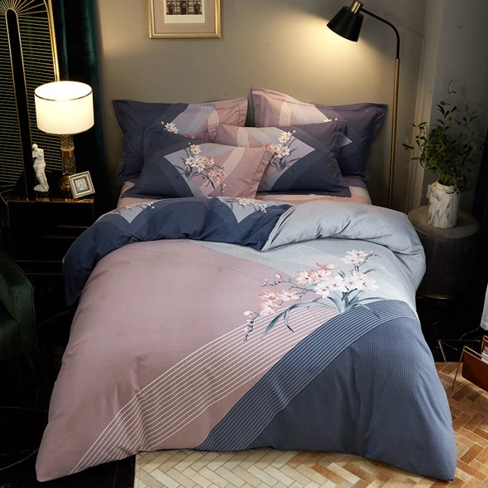 慕诗蕾  秋冬新款全棉加厚四件套四季可用纯棉床单高端 苛颜MXL