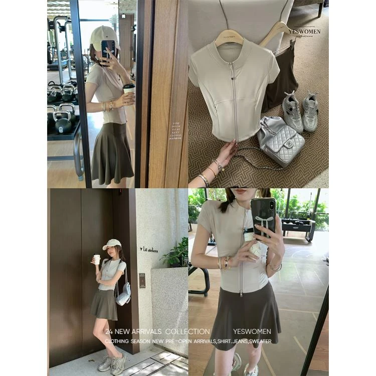 YESWOMEN活力套装组·弹力舒适親肤透氣 半裙&长裤XY2243A3744