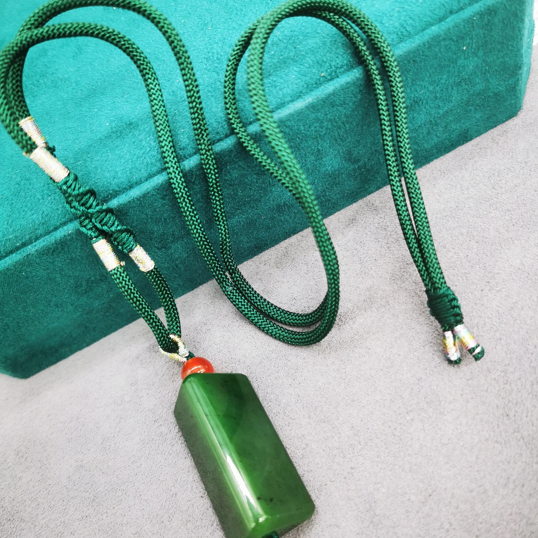 端午节特惠女神节特惠 碧玉三角柱吊坠/HG-BYDZ-LZ01（多样性发货）