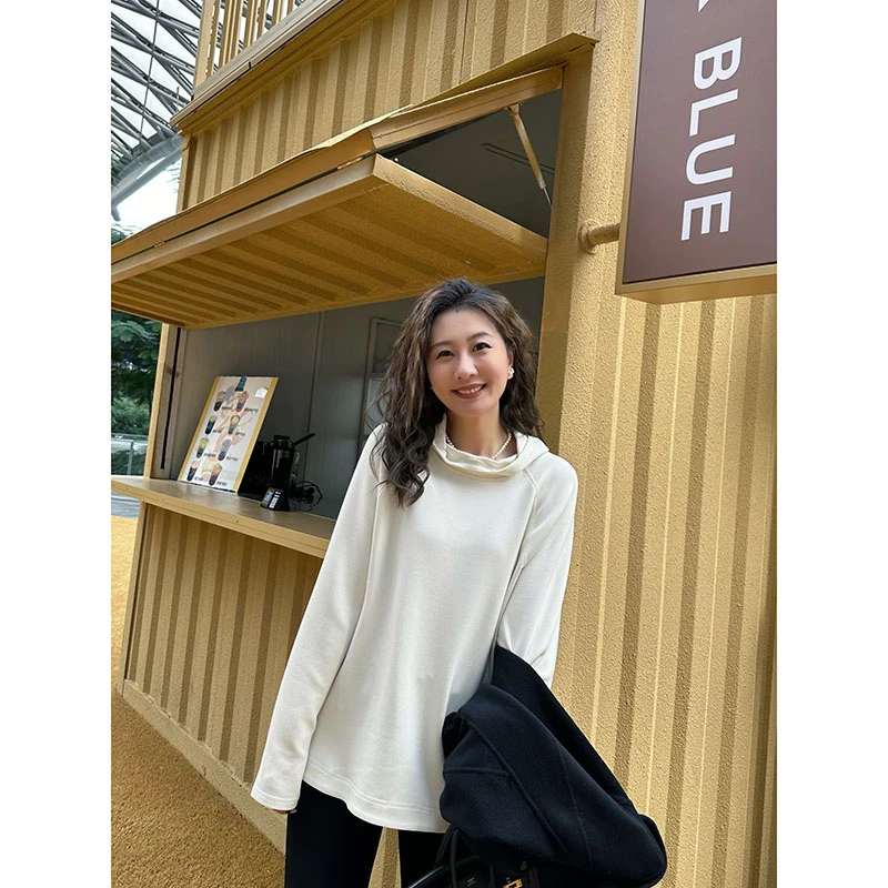 【王雯馨】“今日look” 巨爱  自留2件！极简百搭 休闲连帽 纯色卫衣