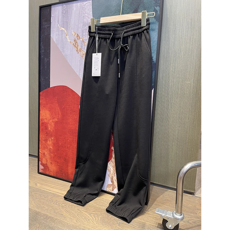 【王雯馨】 大王裤！升级面料 炒鸡舒服 纯色显瘦 休闲卫裤 九分裤