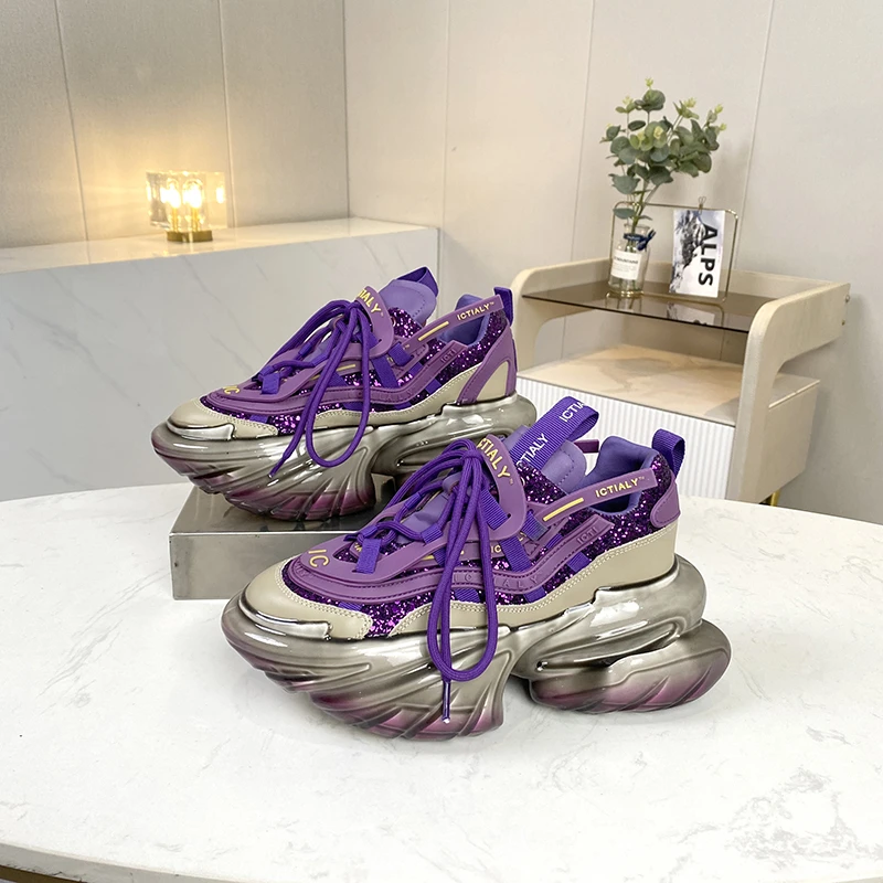 欧货2024年秋冬新款真皮女鞋网红同款百搭舒适百搭休闲老爹鞋潮