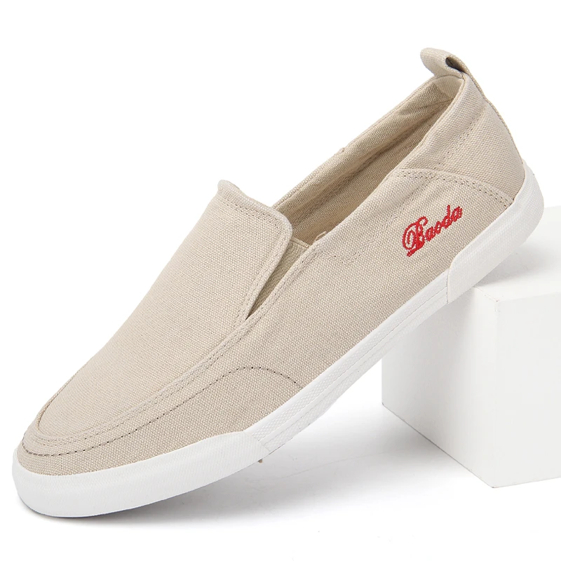 22358  低帮透气男鞋夏季男士百搭休闲鞋软底一脚蹬平底舒适布鞋