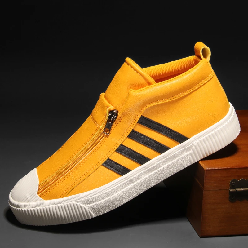 21278 男鞋2025秋季新款潮流百搭休闲鞋舒适一脚蹬板鞋时尚潮鞋