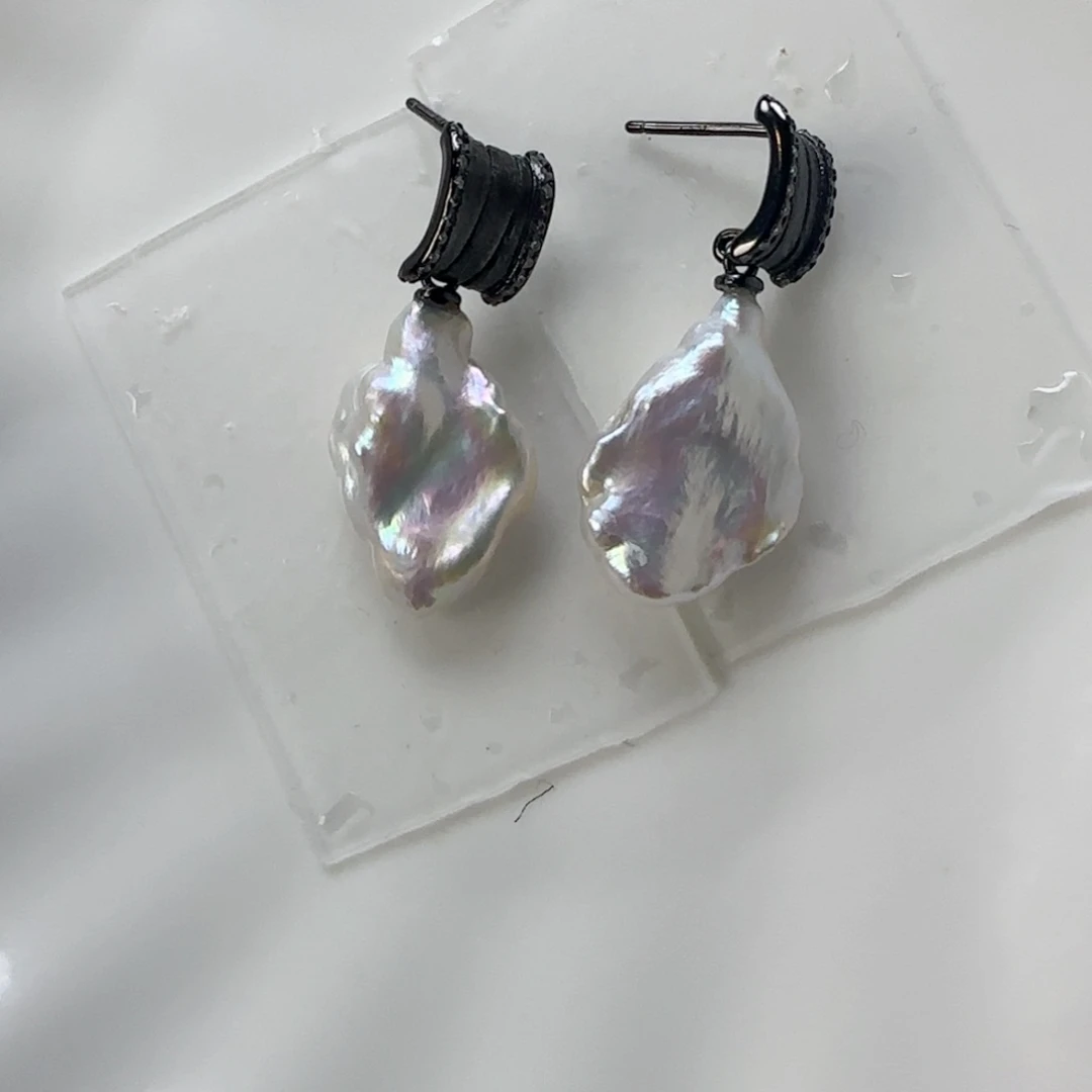 淡水珍珠耳饰未镶嵌