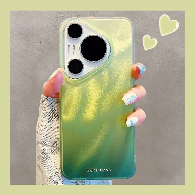 华为pura70pro+手机壳新款羽纱mate60pro+渐变晕染mate40/50pro