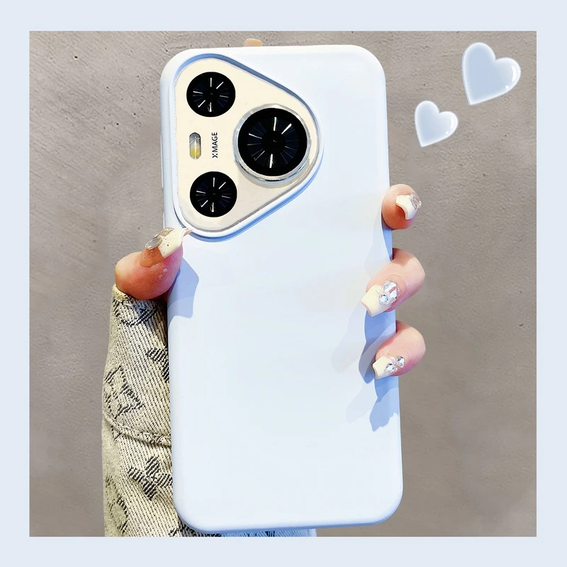 华为P70手机壳P70pro纯色液态硅胶荣耀magic6pro简约情侣网红个性