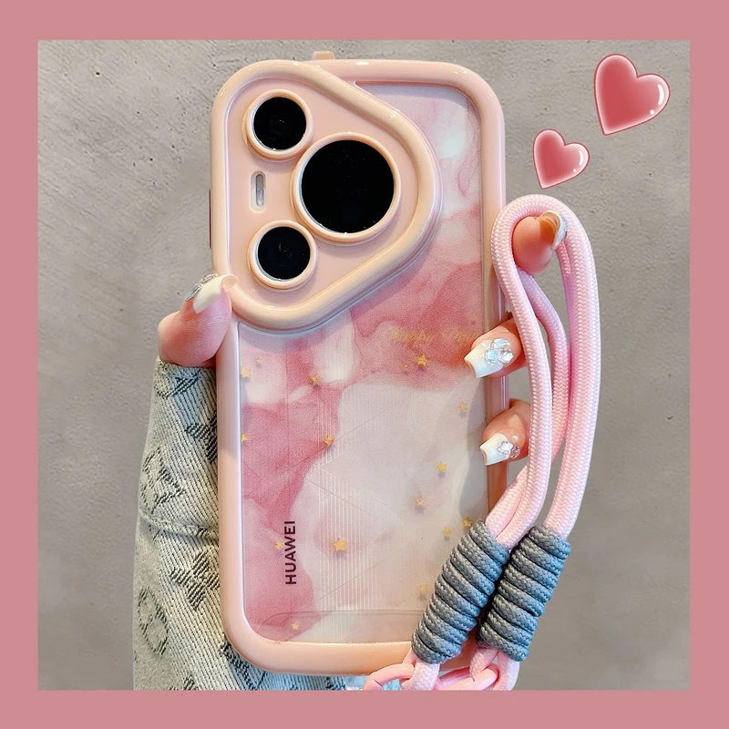华为pura70pro+手机壳70Ultra简约晕染mate60pro高级感p60网红女
