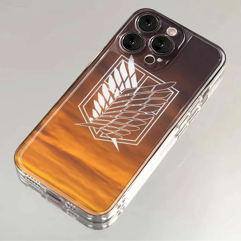 进击的巨人苹果13手机壳14promax卡通xs全包边15个性12/11自由ins