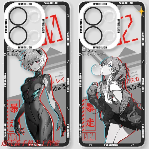 eva新世纪福音战士14手机壳适用13新款12绫波丽11卡通透明手机壳x