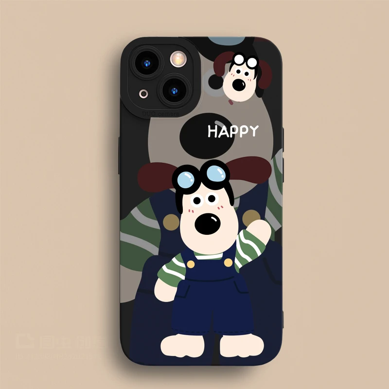 卡通狗苹果13壳iPhone14/11/12promax可爱XR潮牌保护套全包防摔XS
