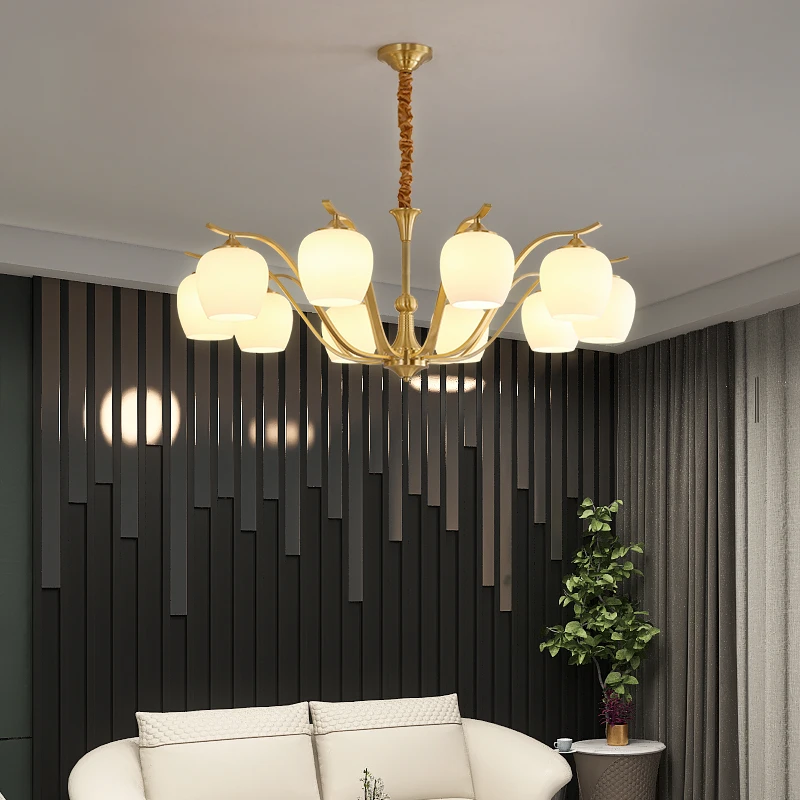 大气客厅吊灯高端奢华主卧室灯具个性创意新款网红餐厅灯楼梯吊灯