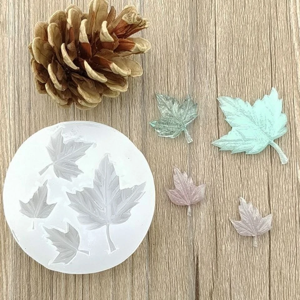滴胶模具枫叶滴胶硅胶模具大小枫叶落叶造型软陶手工滴胶模具