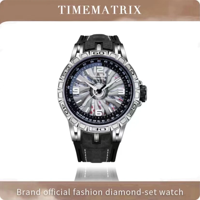TIMEMATRIX新款时尚机械男士机械腕表TMX5288同花顺