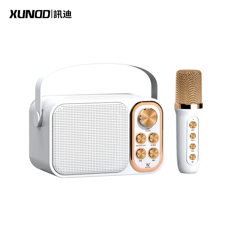 【讯迪】新品无线K歌音响蓝牙音响多功能音响话筒套装一体麦克风