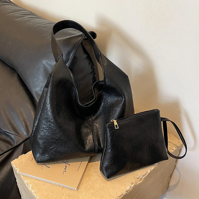 COOLE女包2024新款质感韩版休闲ins简约大容量子母包单肩包