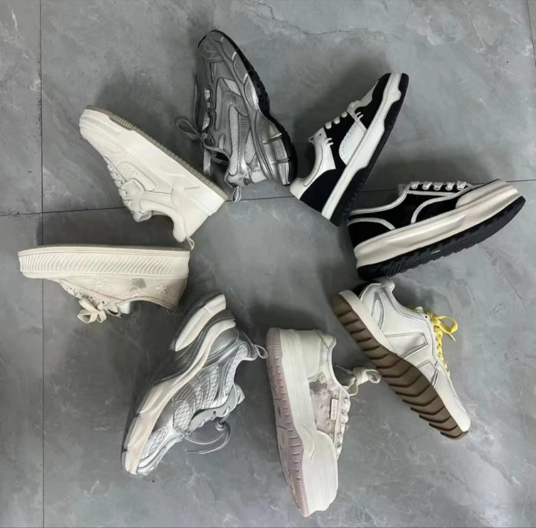 【芭蕾舞学】2024春夏新款百搭时尚透气系带潮流增高休闲鞋B521