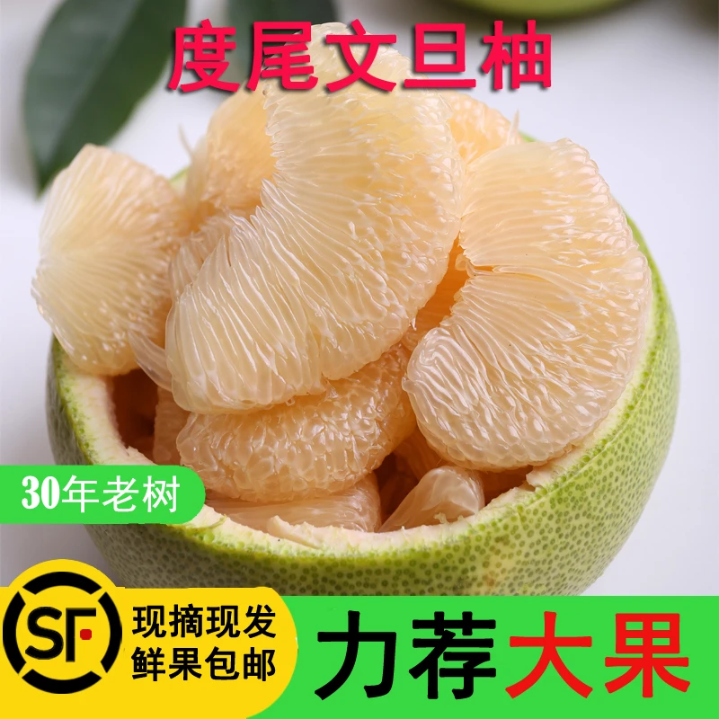 正宗度尾文旦柚福建仙游文旦红白心蜜柚子当季新鲜水果酸甜多汁