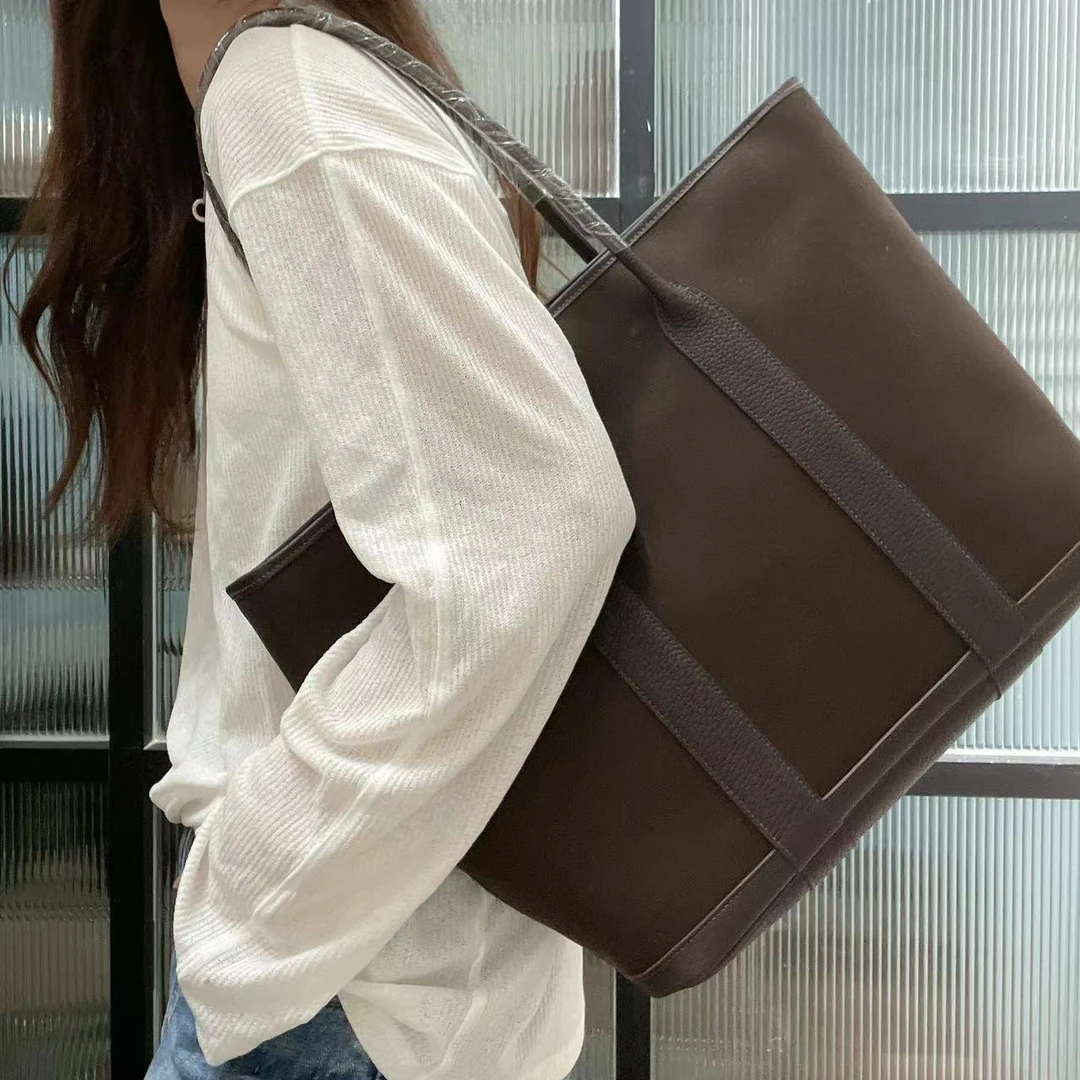 95新 Hermes/爱马仕 SQ0799 巧克力色花园单肩包