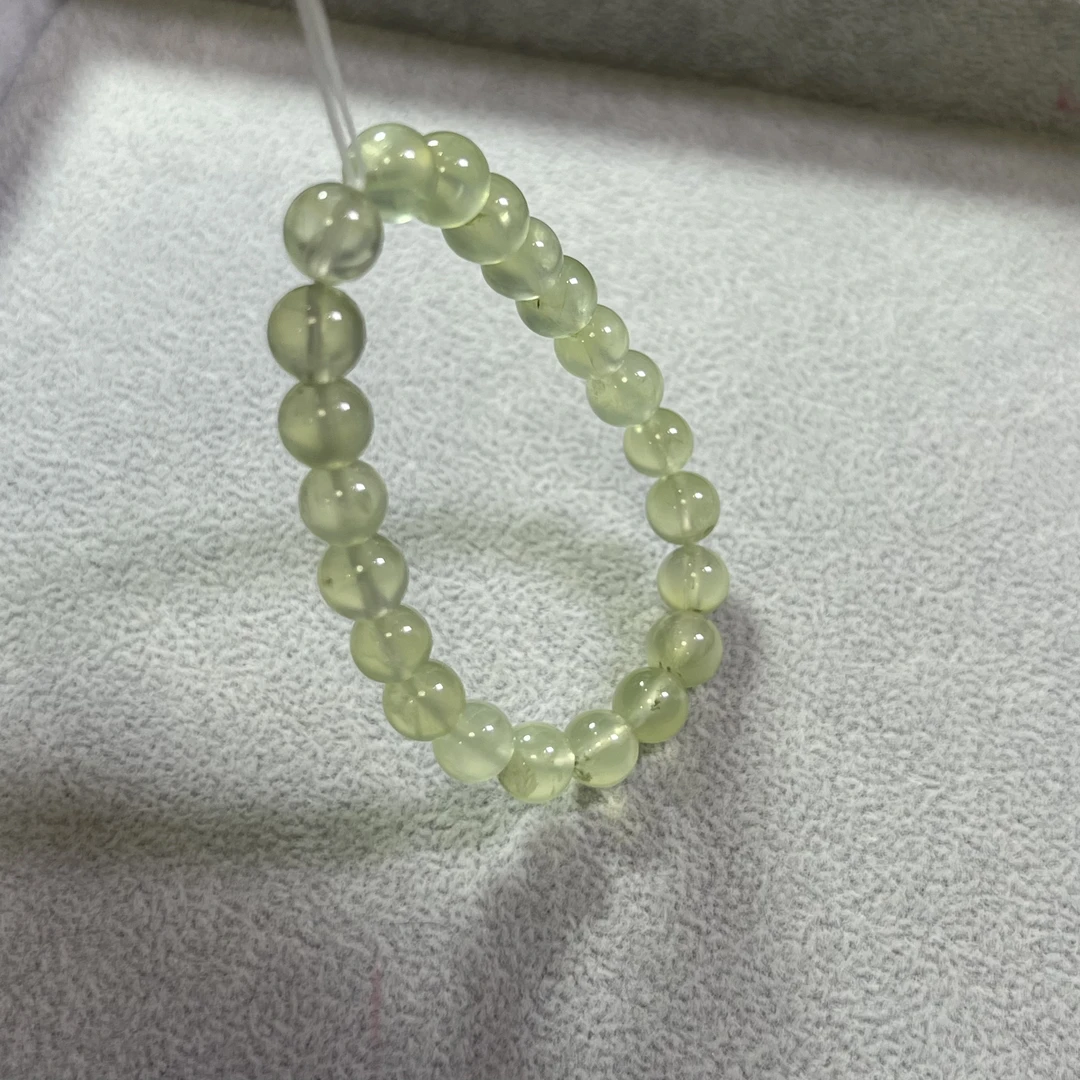 天然冰葡萄绿葡萄石 8mm 5颗 多样性发货