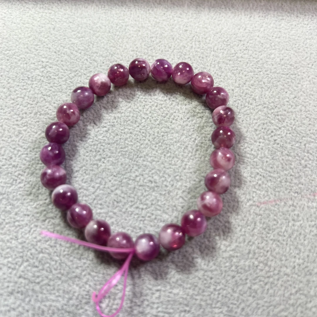 天然紫祖母晶龙鳞紫云母圆珠单珠 8mm➕ 2颗（多样性发货）