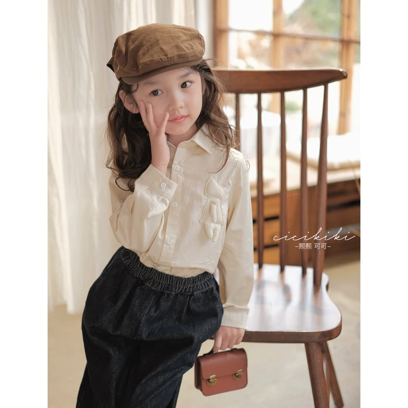 现货【小熊比】女童童装2024夏款上衣衬衫熙熙可可CS2402