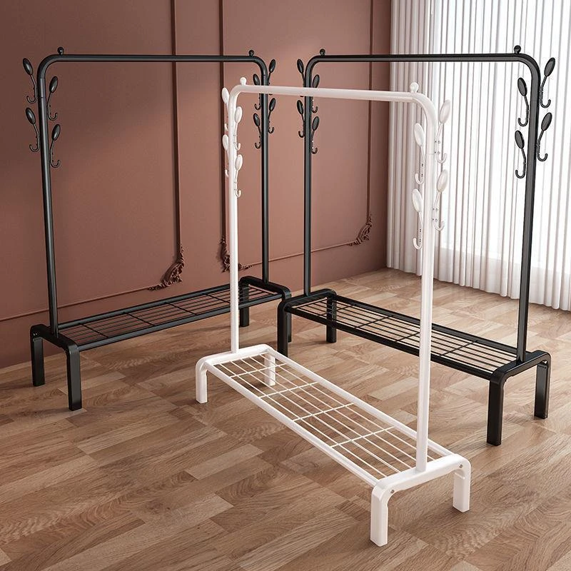 晾衣架落地立式挂衣架卧室家用凉衣架宿舍阳台收纳晒衣服架曓