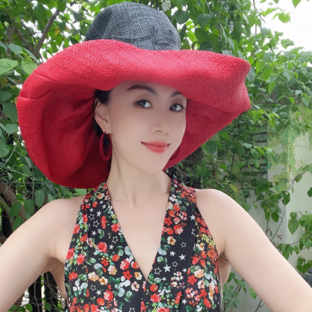 2051 王炸帽子 非洲草纯手工超轻草帽 天然“瑕疵”谨慎下单